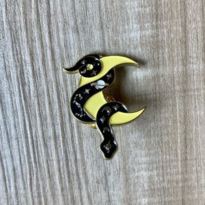 🔥BOGO! Celestial Snake Moon Enamel Pin
